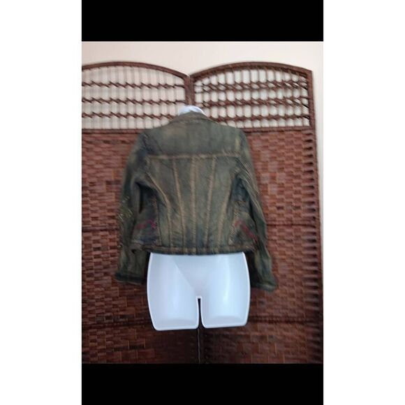 Y2K Distressed Jean Jacket - Picture 2 of 2